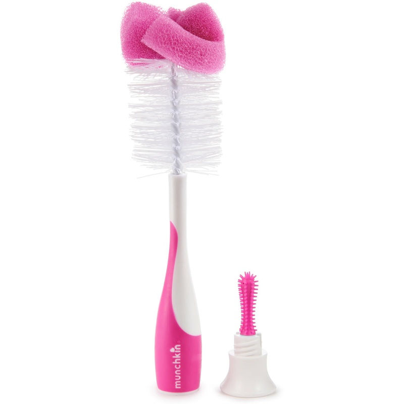 Munchkin Sponge Bottle Brush – Pink