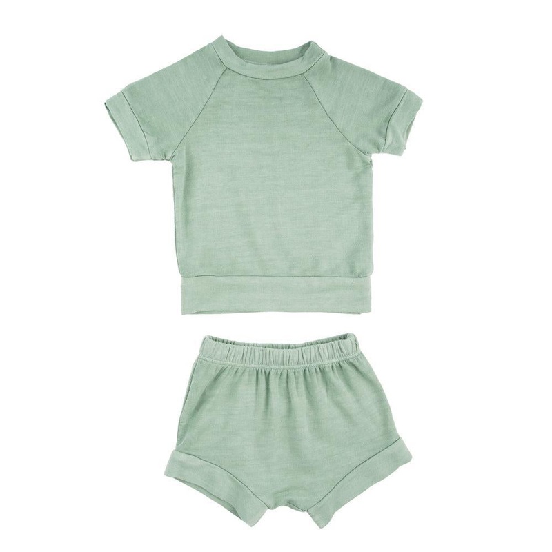 Miki Miette – Tee + Short Set – Sage Green