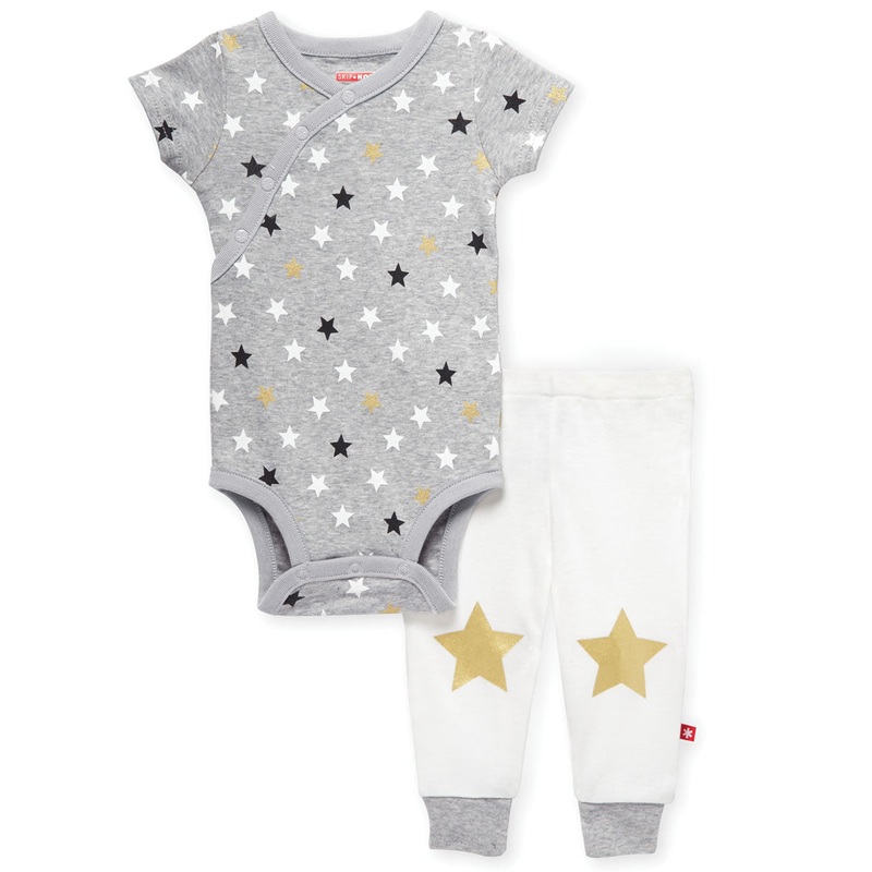 Skip Hop Star-Struck Bodysuit & Pant Set – Grey (6 Months)