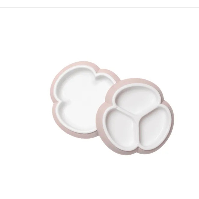 Baby Plate Set, 2-Pack – Powder Pink (See Description)