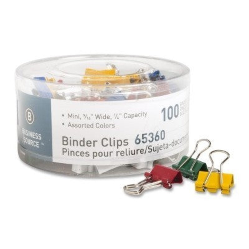 Colored Mini Binder Clips