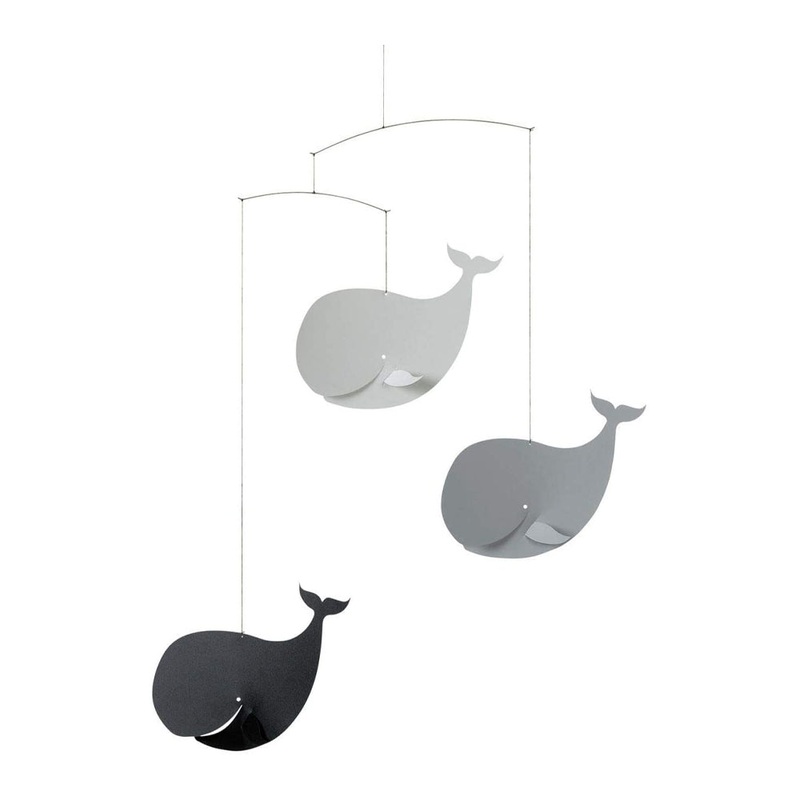 Happy Whales Grey Mobile