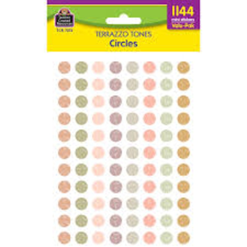 Terrazzo Tones Circles Stickers