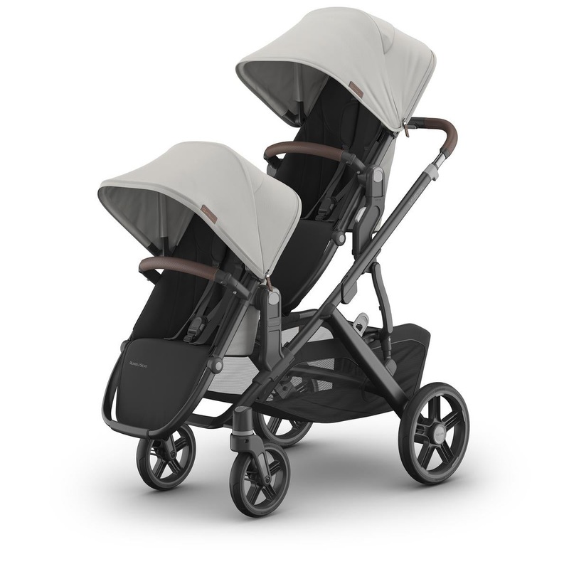 UPPAbaby Vista V3 Double Stroller with RumbleSeat V3 Bundle – Savannah