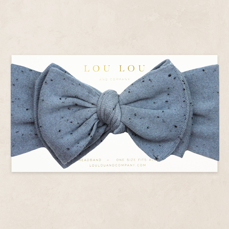 Knit Headband – Cadet Speckle