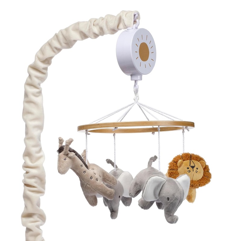 Lambs & Ivy Musical Crib Mobile, Jungle Adventure