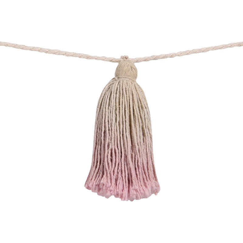 Lorena Canals Tie-Dye Pom Pom Garland – Pink