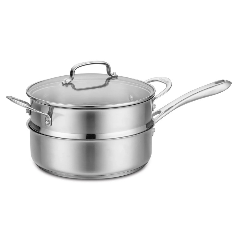 Classic 3.5qt Stainless Steel Saute & Steamer Set with Helper Handle and Cover