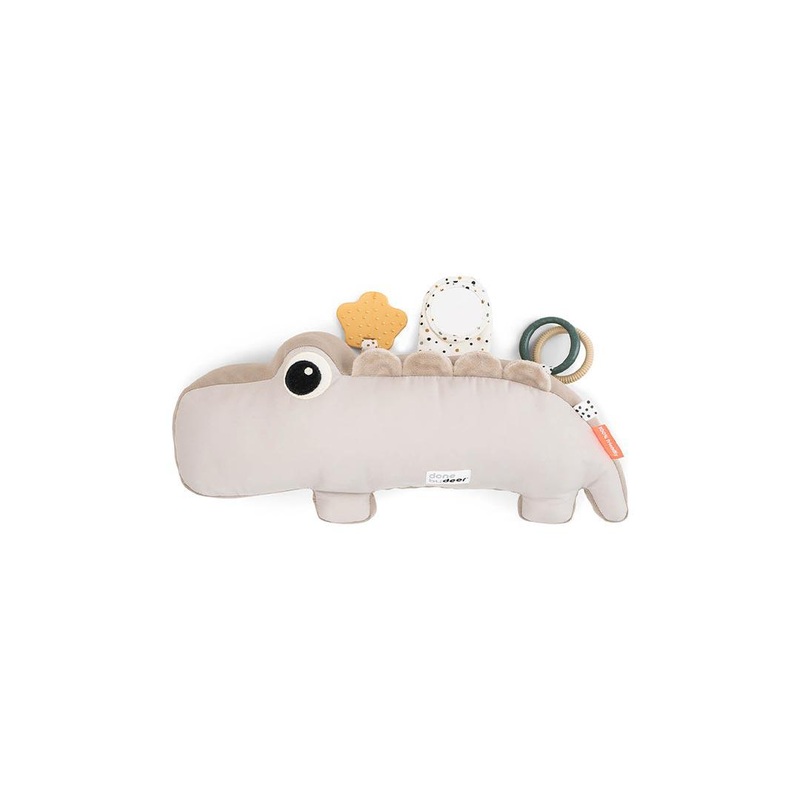 Done by Deer – Tummy Time Activity Toy – Croco – Sand