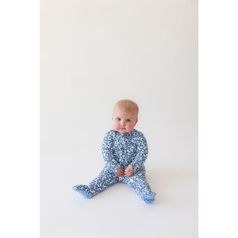 Footie Ruffled Zippered One Piece – Nayeli