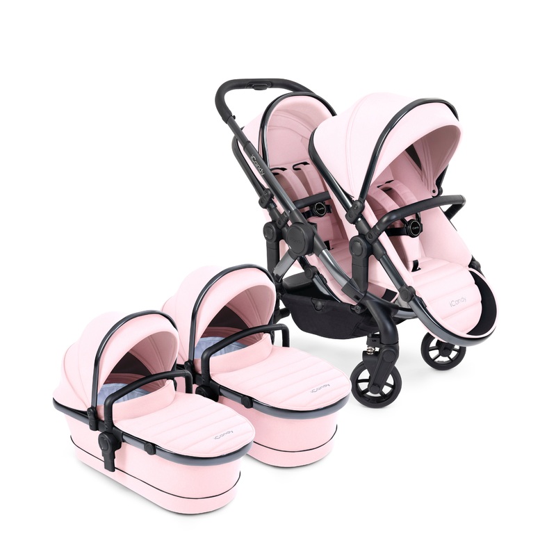 iCandy Peach 7 Pushchair & Carrycot – Twin Bundle – Blush