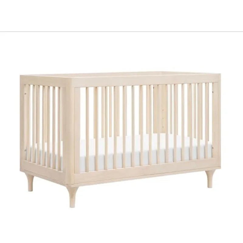 Lolly 3-in-1 Convertible Crib with Toddler Bed Conversion Kit – Washed Natural