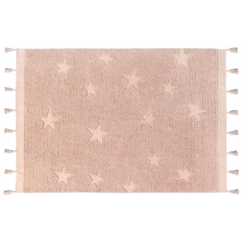 Lorena Canals Hippy Stars Rug – Vintage Nude (4’x 5’9″)
