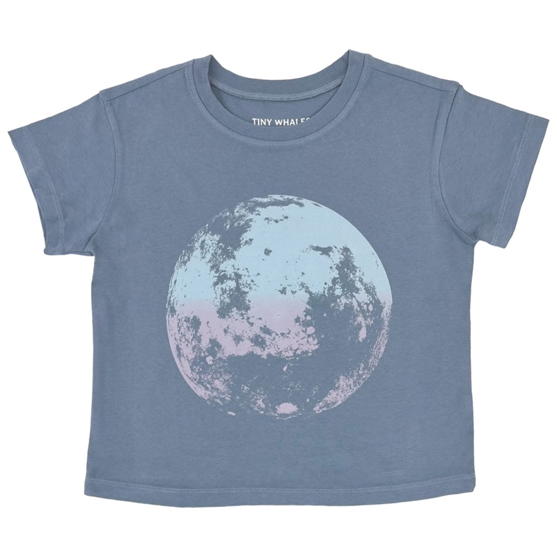 Super Moon Boxy Tee – Navy
