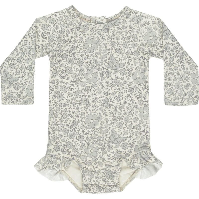 Quincy Mae Olivia Rashguard One-Piece || Blue Blossom