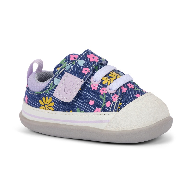 Stevie Mini – Blue Denim/Floral