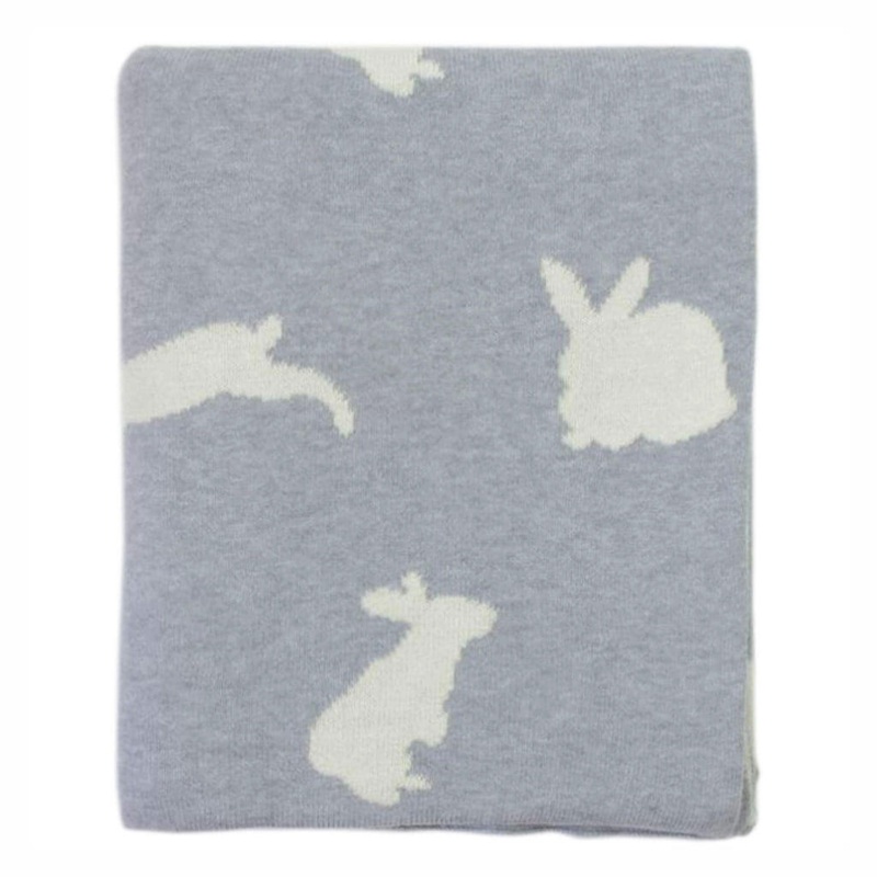 Blanket Bunny Grey Melange Natural