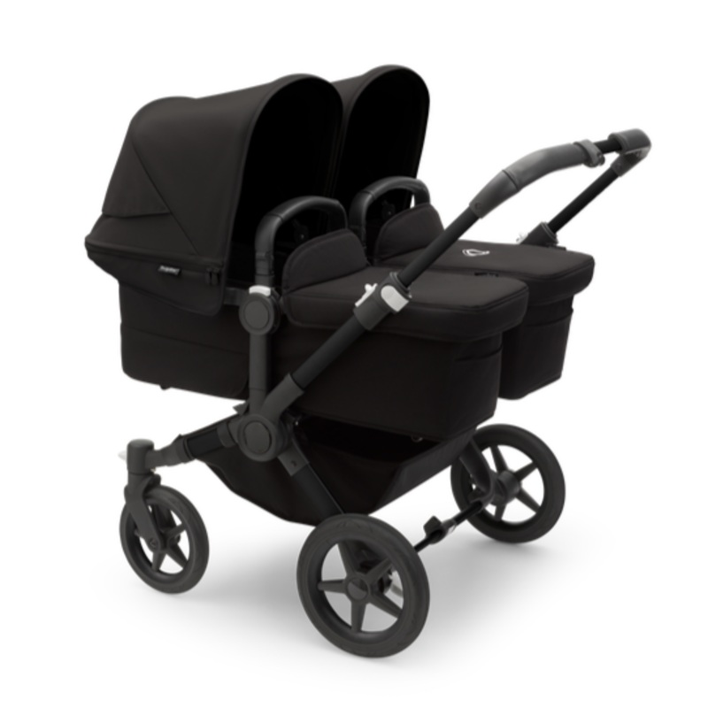 Donkey 5 Twin Stroller – Midnight Black & Black Frame