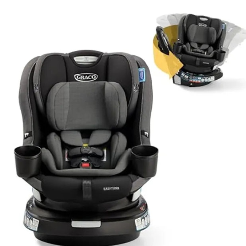 EasyTurn 360 2-in-1 Convertible 360 Degree Rotating Car Seat – Cryan (See Description)