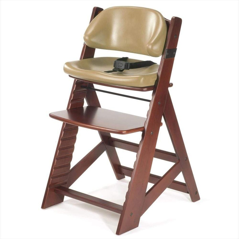 Keekaroo Height Right Kids Chair + Comfort Cushion – Mahogany