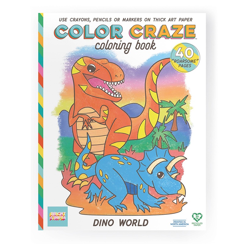 Bright Stripes Color Craze Dino