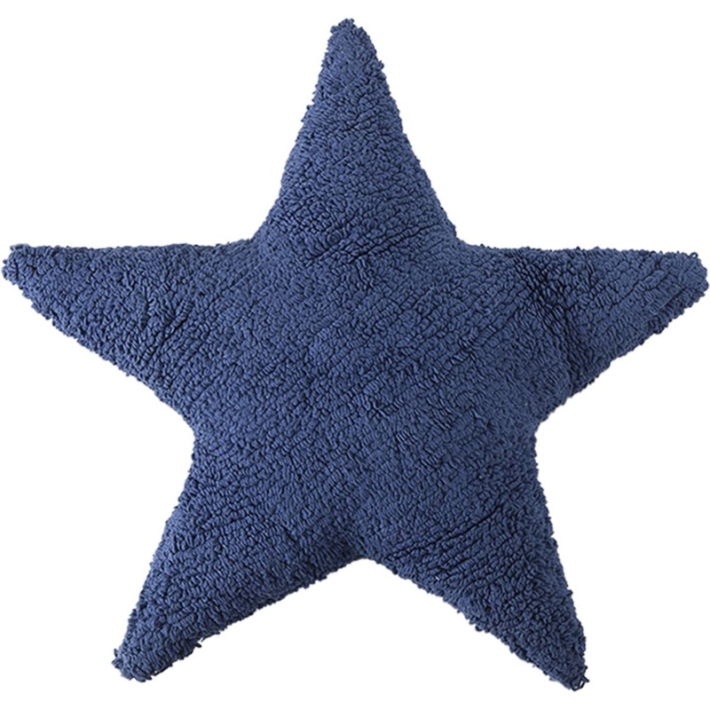 Lorena Canals Star Cushion – Navy (1’9″ x 1’9″)