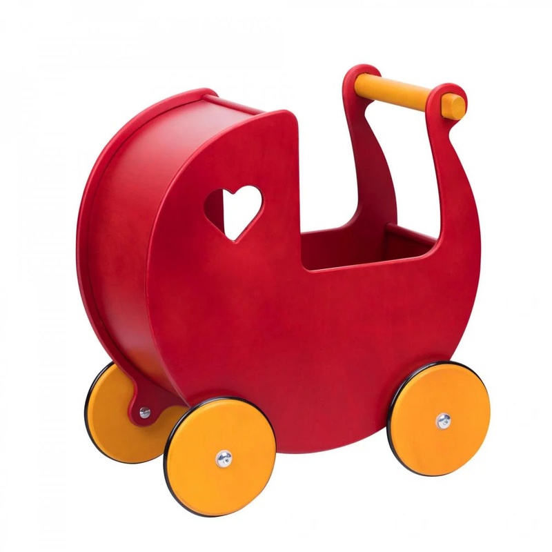 Moover – Dolls Pram Red Birch