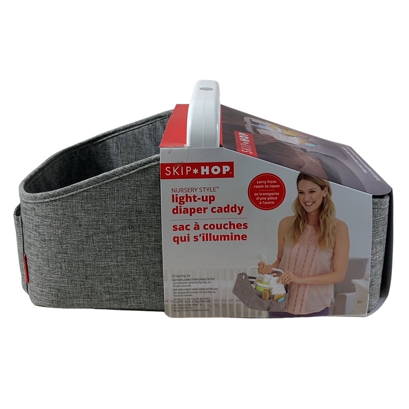Skip Hop Light Up Diaper Caddy, Heather grey