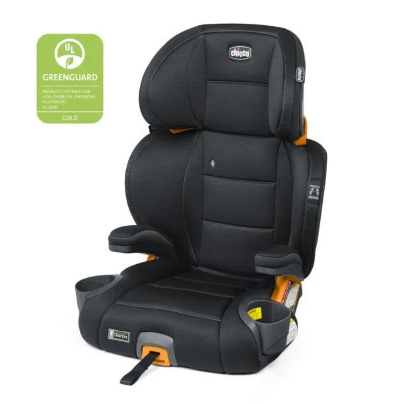 KidFit 2-in-1 Belt-Positioning Booster Car Seat – Obsidian (See Description)