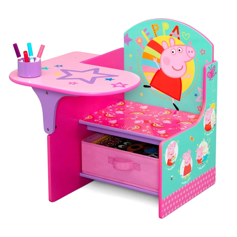 Peppa Pig Chair Desk with Storage Bin