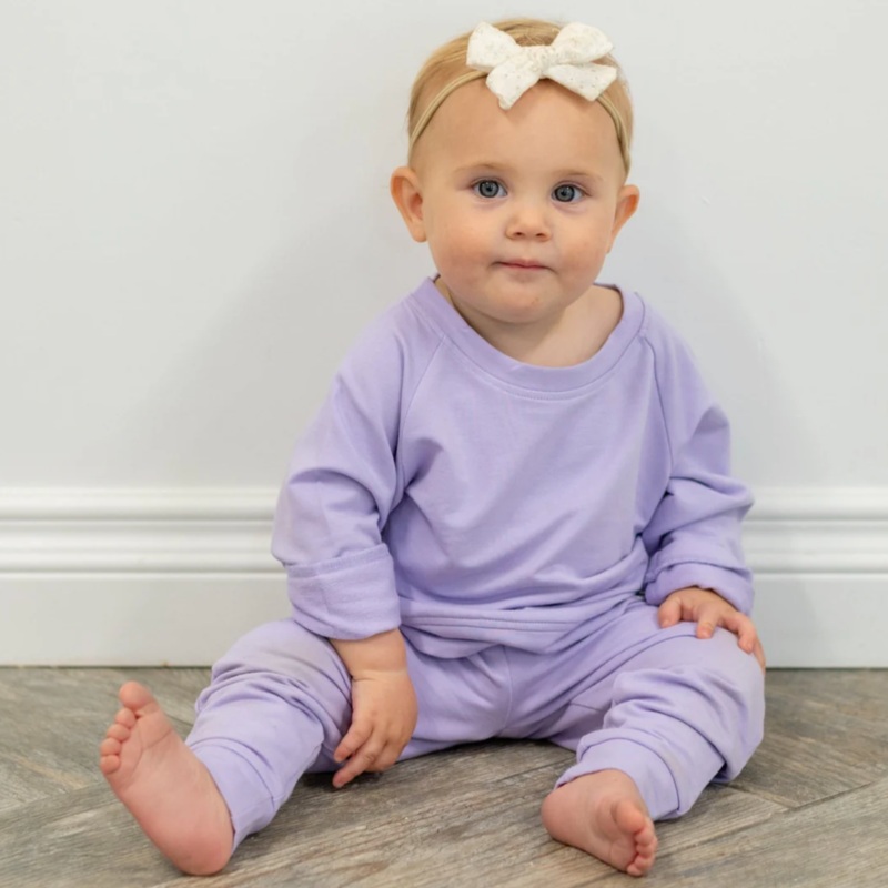 Crew Neck Jogger Set – Orchid Petal