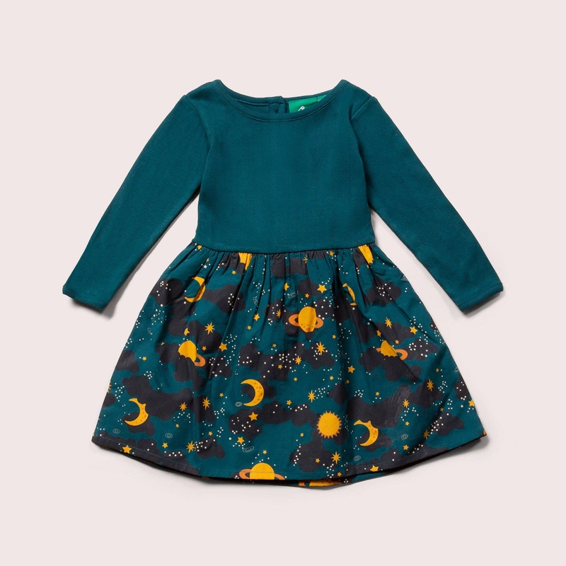 Little Green Radicals – Saturn Nights Long Sleeve Twirler Dress