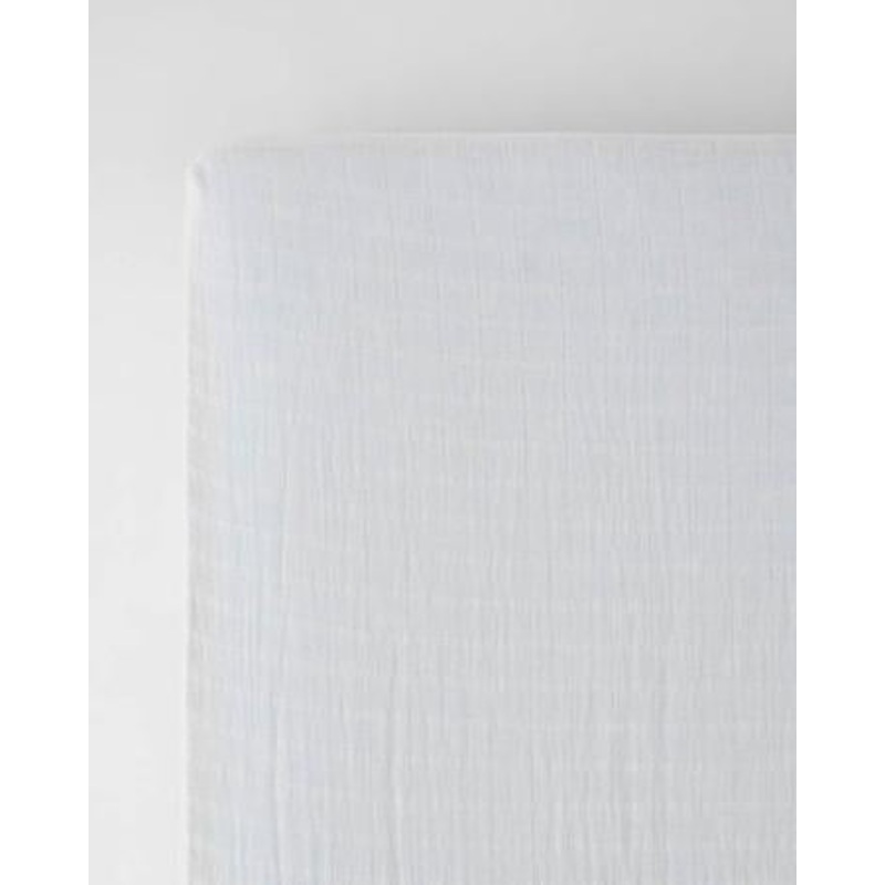 Little Unicorn Cotton Muslin Crib Sheet – White