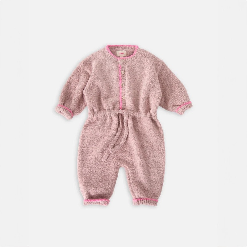Boxy Long Sleeved Jumpsuit Fuzzy – Ash Rose