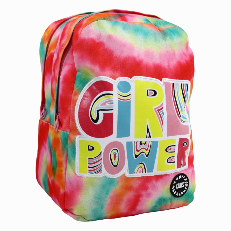 Cubs Girl Power Tie Dye Backpack Big & Basic  Colorful
