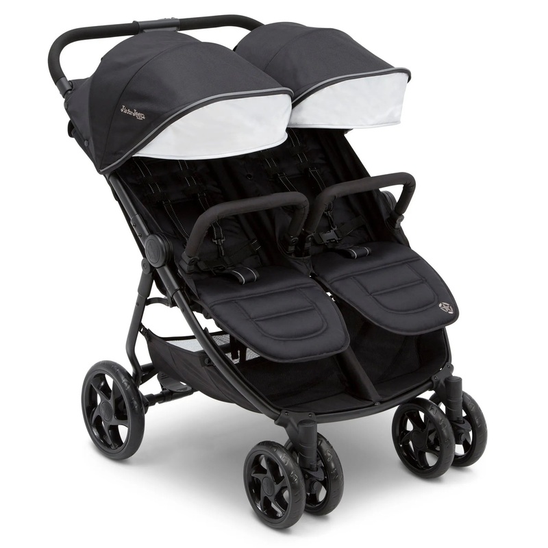 Destination Ultralight Side-by-Side Double Stroller – Midnight Black