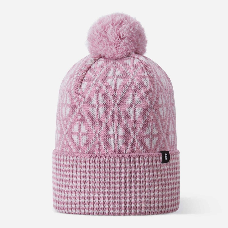 Kuurassa Merino Wool Beanie – Grey Pink