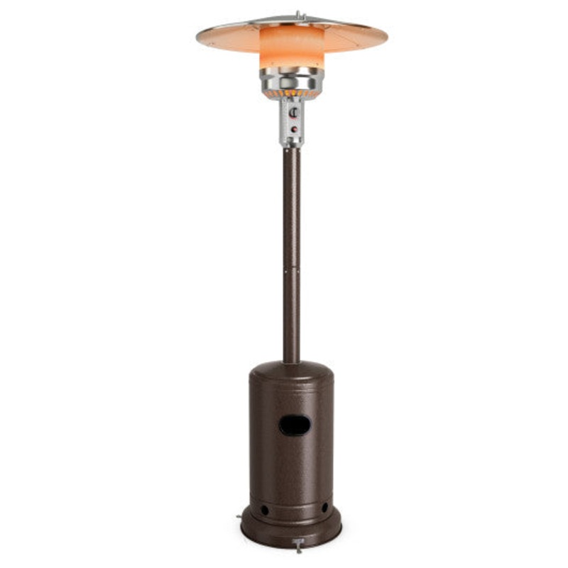 50000 BTU Garden Propane Standing LP Gas Steel Accessories Heater-Bronze