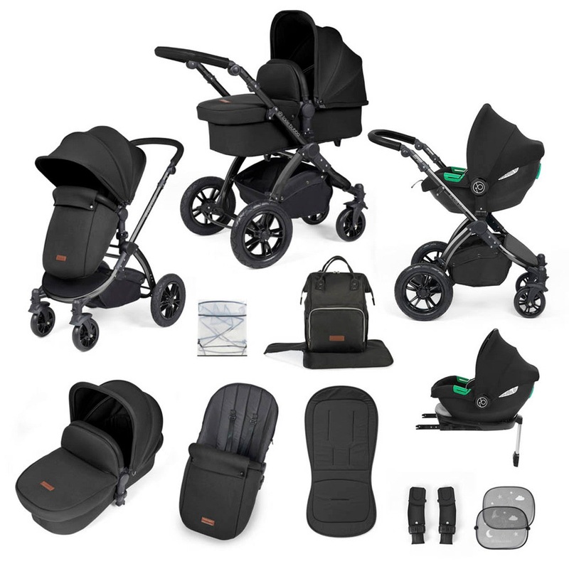 Ickle Bubba Stomp Luxe Cirrus Travel System – Black/Midnight/Black