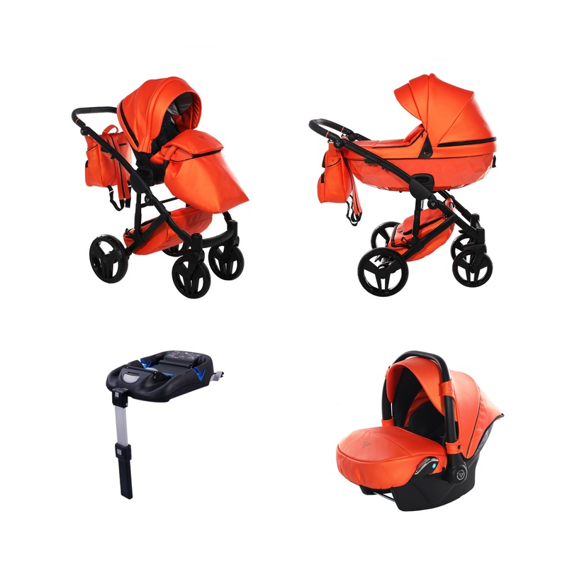 JUNAMA S-CLASS ORANGE – 4IN1 (INCLUDES CAR SEAT & ISOFIX BASE)