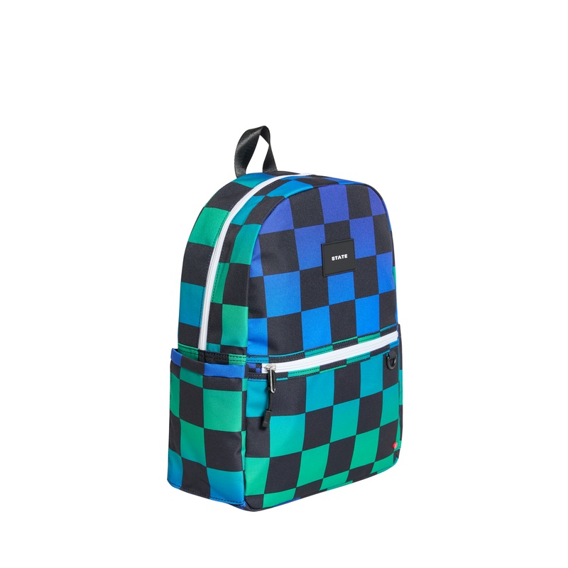 Kane Backpack – Blue Checkered