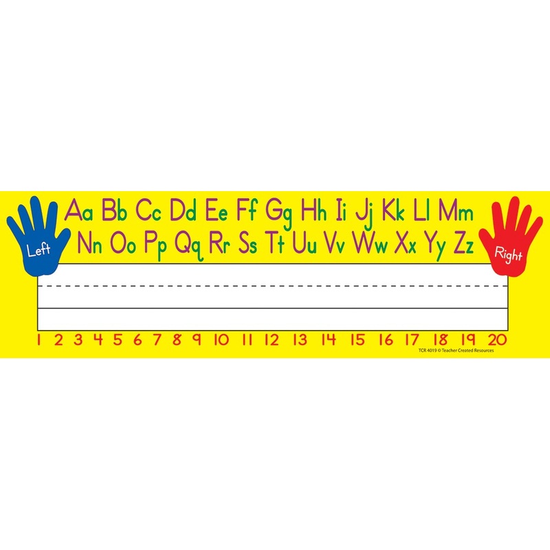 Left/Right Alphabet Name Plates