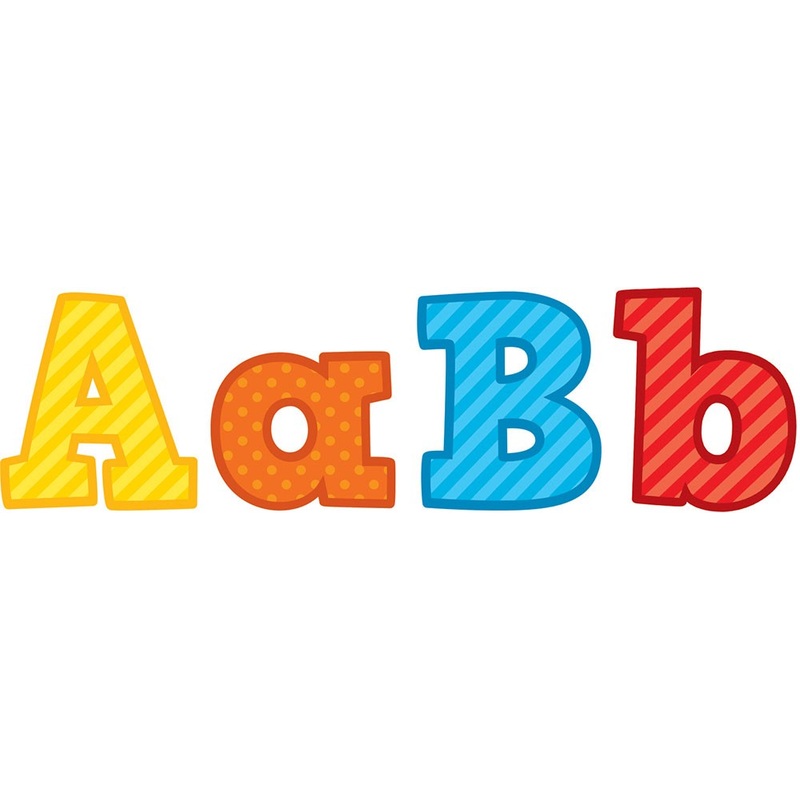 Playful Patterns Bold Block 4″ Letters Combo Pack