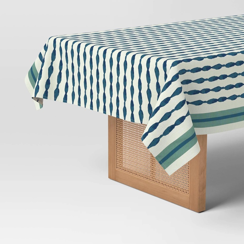 Coastal Tablecloth Blue Striped – Threshold