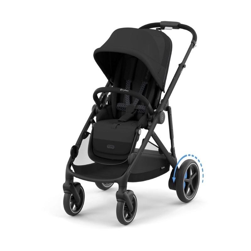 Cybex eGazelle S Stroller – Moon Black/Black