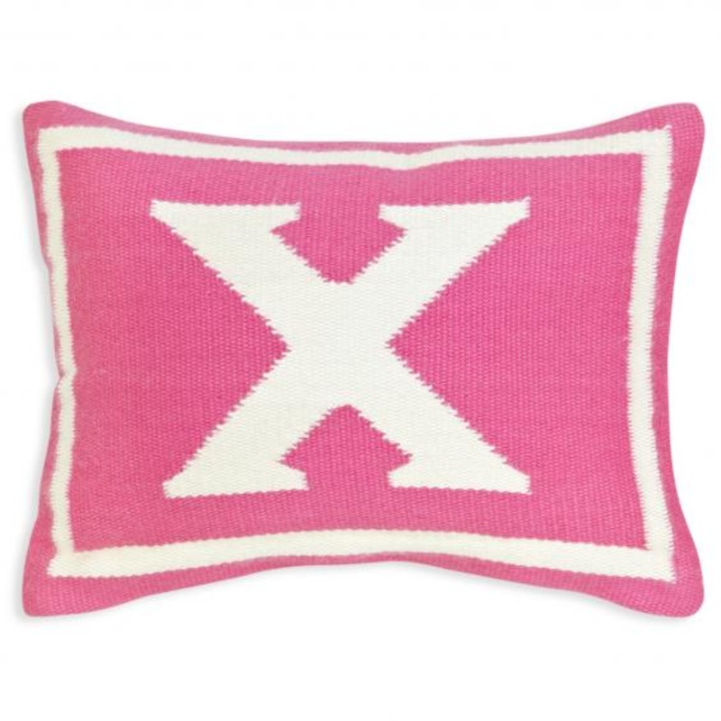 Jonathan Adler Junior Letter X Pillow in Pink