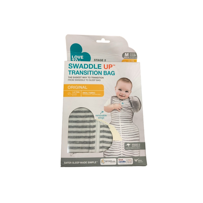 Love To Dream Swaddle Up Transition Original 1.0 Sleep Sack, Medium, Gray