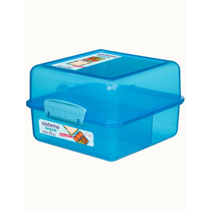 Sistema Lunch Box  BPA Free Plastic Blue 1.4L
