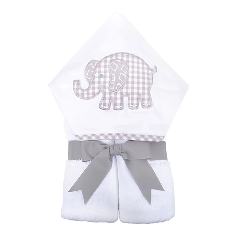 Hooded Towel – Grey Elephant