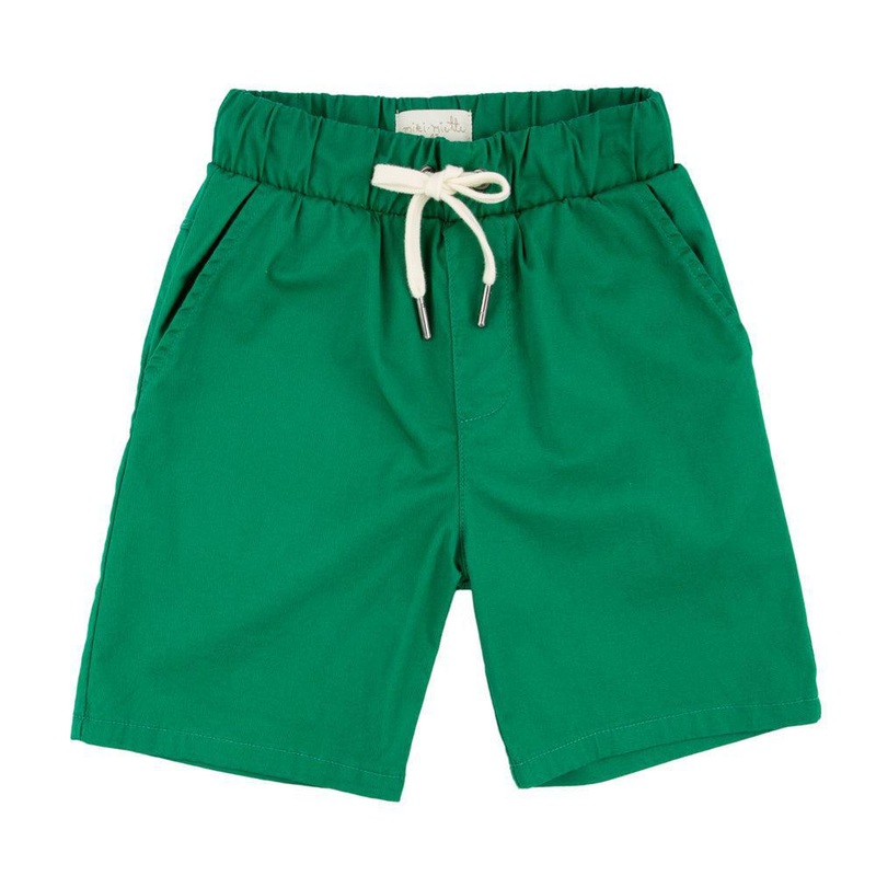 Miki Miette – Drawstring Shorts – Spring Green